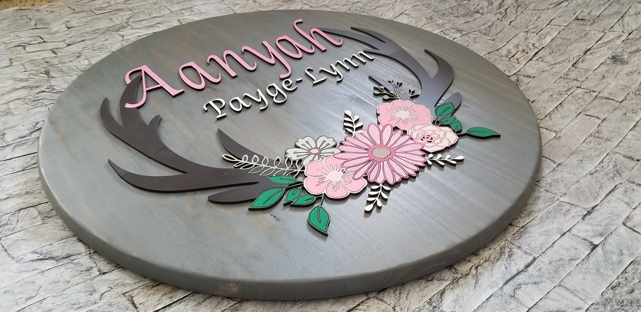 Custom home decor sign